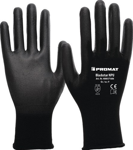 Promat Tecwerk Handschuh | blackstar npu | Größe 6 (s) schwarz | und 388 PSA-Kategorie II | und 388 - 4000371603