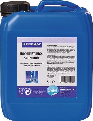Promat tecwerk hochwertiges Schneidöl | 5 l Flüssigkeitsbehälter – 4000354625