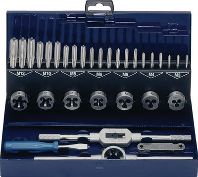 Promat tecwerk Gewindebohrer-Set | m3-m12 | 32-teiliges HSS | Metallkassette - 4000867530