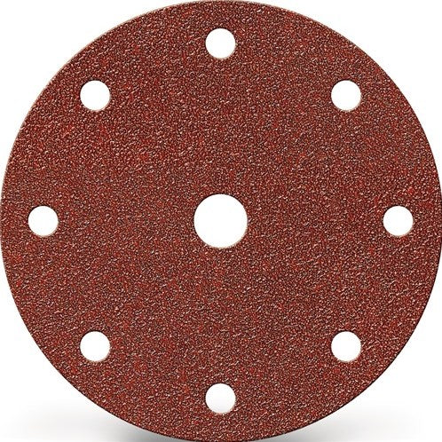 Promat tecwerk Schleifteller mit Klettverschluss | gls 1 150 mm Körnung 180 | für Holz Metall Korund | Lochnummer 8 + 1 - 4000842196