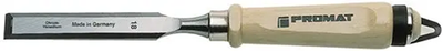 Promat tecwerk Meißel | Schnittbreite 22 mm mit Klemme | Griff aus Weißbuchenholz Ulmer Form | Chrom-Vanadium-Stahl – 4000815182