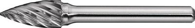 Promat Tecwerk Grat | spg Edelstahl | D. 10 mm Kopflänge 20 mm Schaft d. 6mm | Hartmetall | Zähne normal, fein - 4000868070