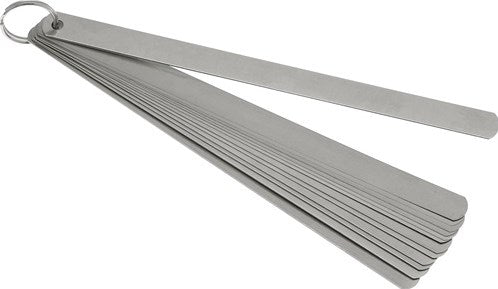 Promat tecwerk Fühlerlehre | Blechstärke 0,05-1,0 mm | Stahl | Länge 200 mm Anzahl der Klingen 13 Stk. - 4000858467