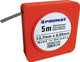 Promat tecwerk Fühlerlehrenband | Dicke 0,10 mm | Länge 5 m Breite 12,7 mm - 4000851449