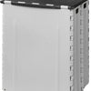 Abfallbehälter faltbar 35 Liter 25 x 31 x 38 cm grau schwarz