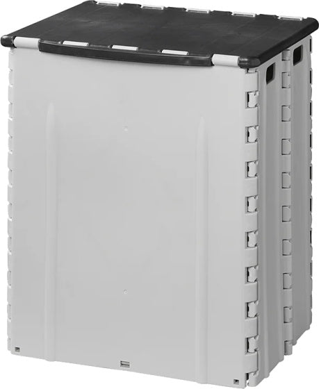 Abfallbehälter faltbar 35 Liter 25 x 31 x 38 cm grau schwarz