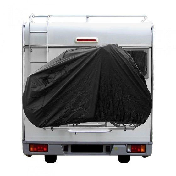 Proplus Fahrradabdeckung Schutzabdeckung für 2 Fahrräder, Schwarz, Wasserrepellent, 150 x 74 x 122 cm