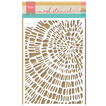 Marianne Design • Maskenschablone Tiny's in Scheiben geschnittenes Holz