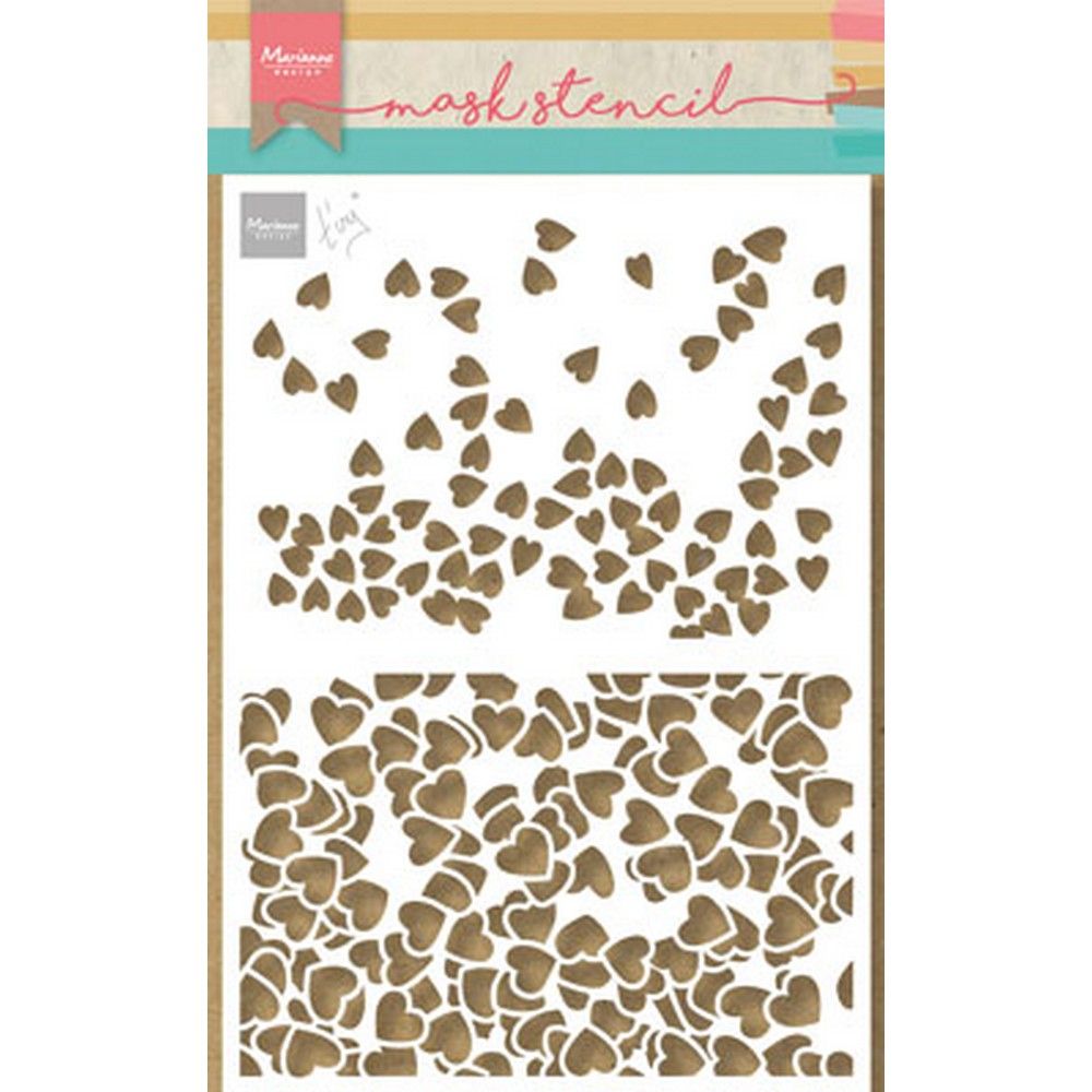 Marianne Design • Maskenschablone Tiny's Hearts
