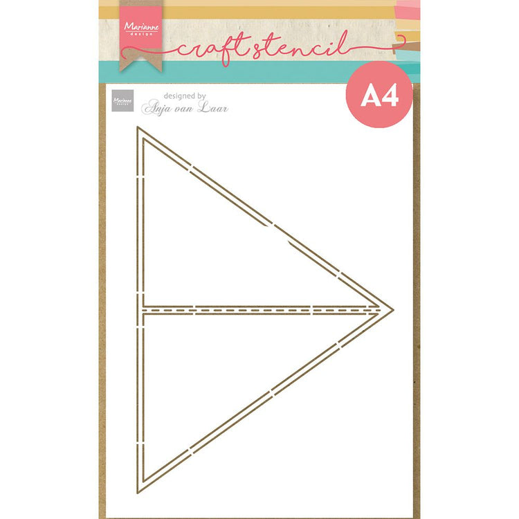 Marianne Design • Bastelschablone Anjas Dreieckskarte