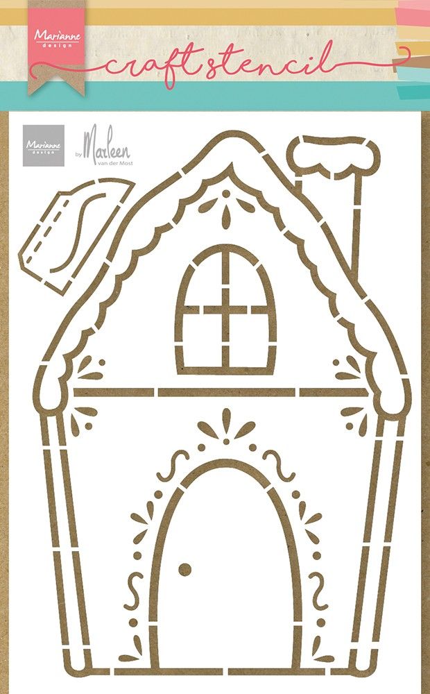 Marianne Design • Bastelschablonen Lebkuchenhaus von Marleen