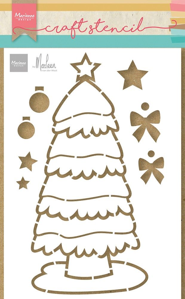 Marianne Design • Bastelschablonen Weihnachtsbaum von Marleen