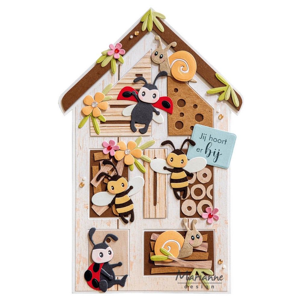 Marianne design • craft stencils insect hotel by marleen