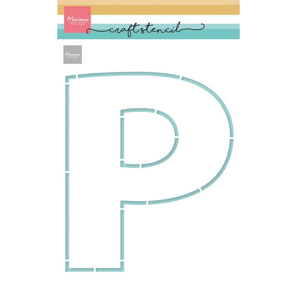 Marianne Design • Bastelschablonen P-Buchstabe