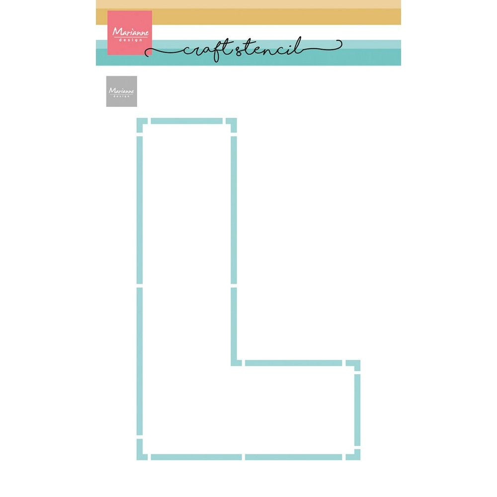 Marianne Design • Bastelschablone L-Buchstabe