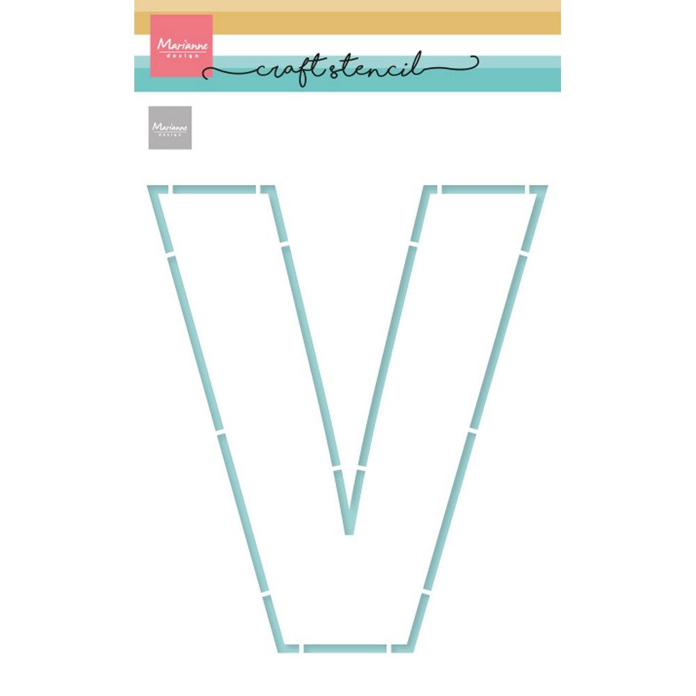 Marianne Design • Bastelschablone Buchstabe V (Vatertag)