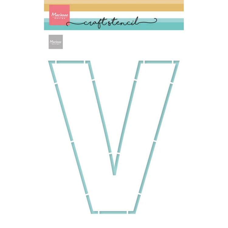 Marianne Design • Bastelschablone Buchstabe V (Vatertag)