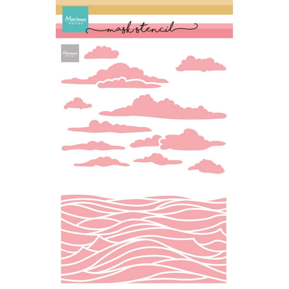 Marianne Design • Maskenschablone Meereslandschaft