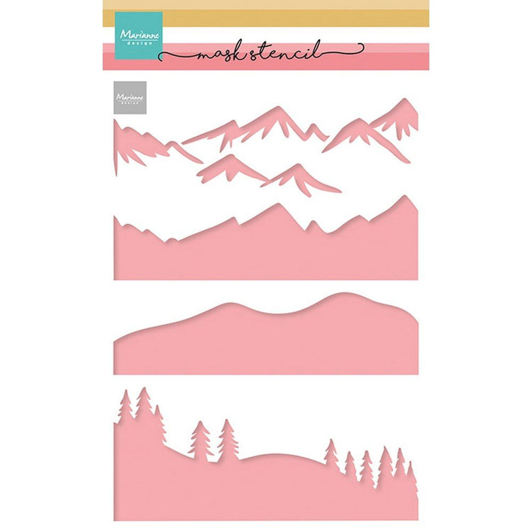 Marianne Design • Maskenschablone Berglandschaft