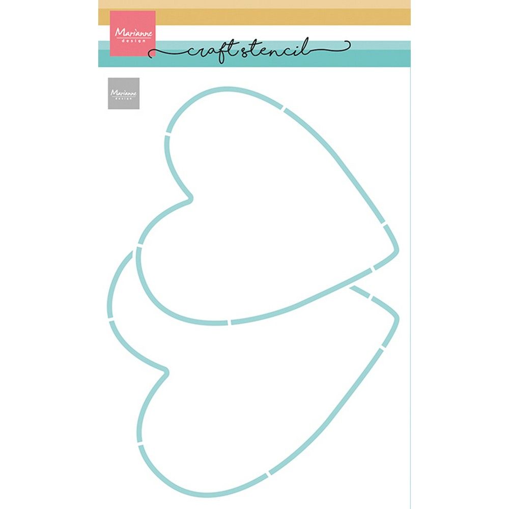 Marianne Design • Schablonen Bastelschablone 2 Herzen