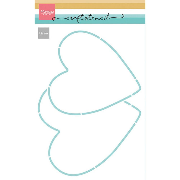 Marianne Design • Schablonen Bastelschablone 2 Herzen