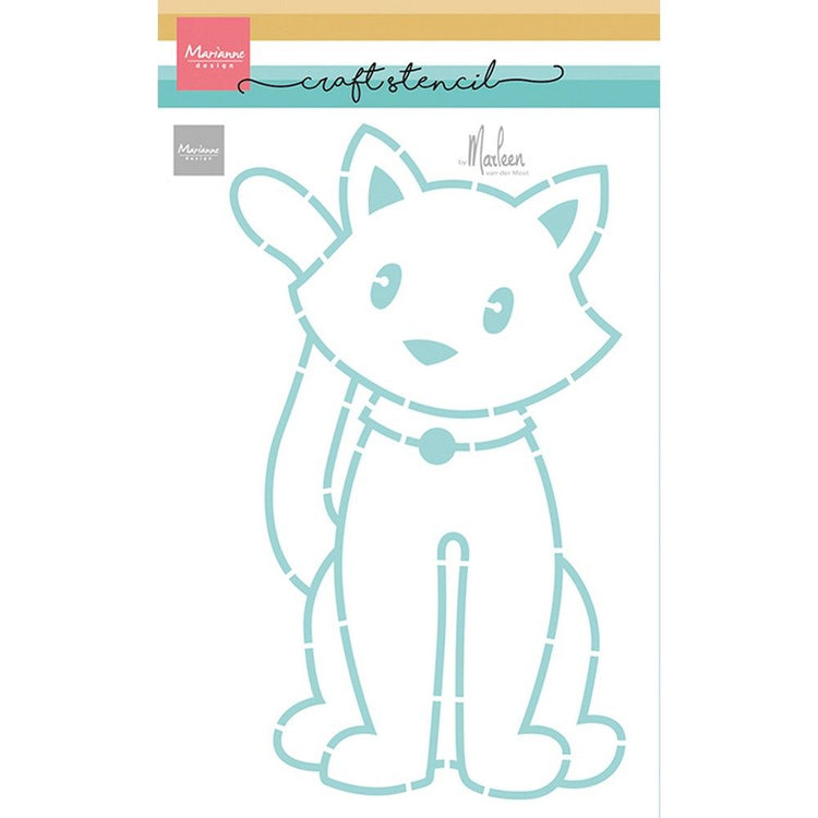 Marianne Design • Bastelschablone „Sitzende Katze“ von Marleen