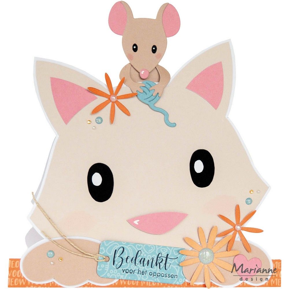 Marianne Design • Bastelschablone Katze von Marleen