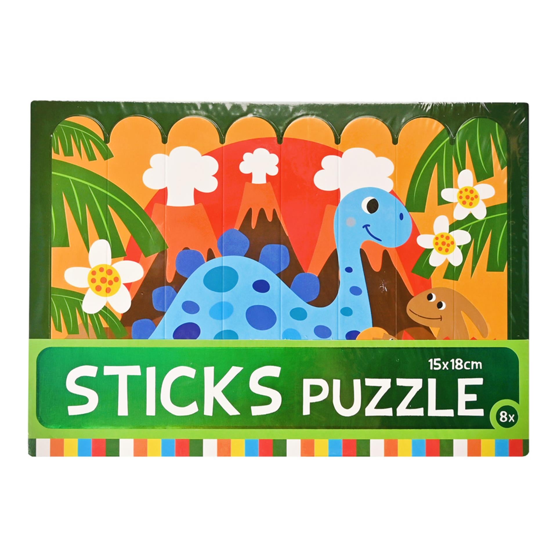 Streifenpuzzle - Dino