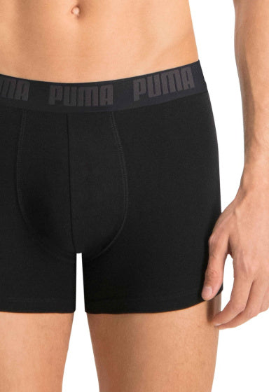 Puma Basic Boxer Short Men (Pack von 2) Schwarze Größe l