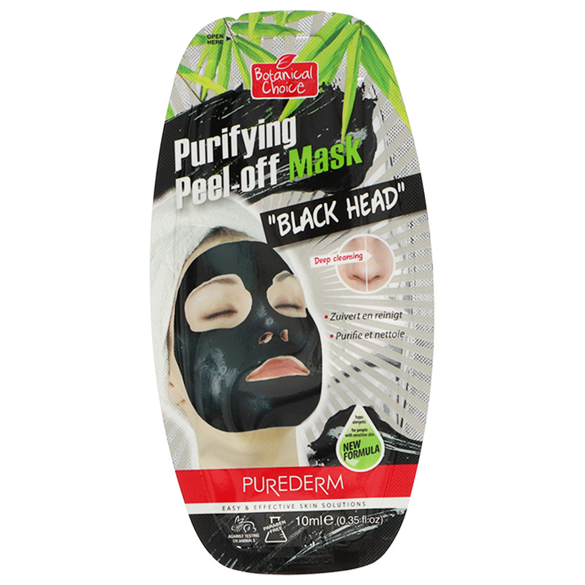 Purederm Purederm reinigen die schwarze Kopfgesichtsmaske ab