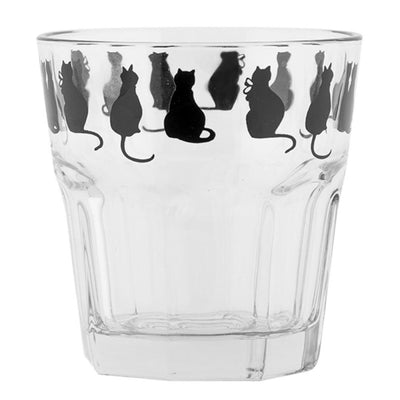 Clayre Eef Trinkglas Katzen 200ml ø8cm
