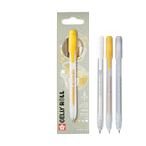Sakura • Gelly Roll einziehbares Spezial-Mix-Set Silber Gold Weiß 3tlg - afbeelding 1