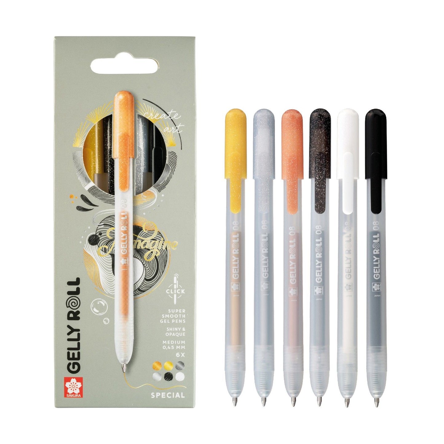 Sakura • Gelly Roll einziehbares Spezialmischungsset 6tlg