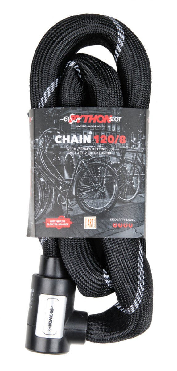 Python Slot Chain Lock Black Nylon -Hacken