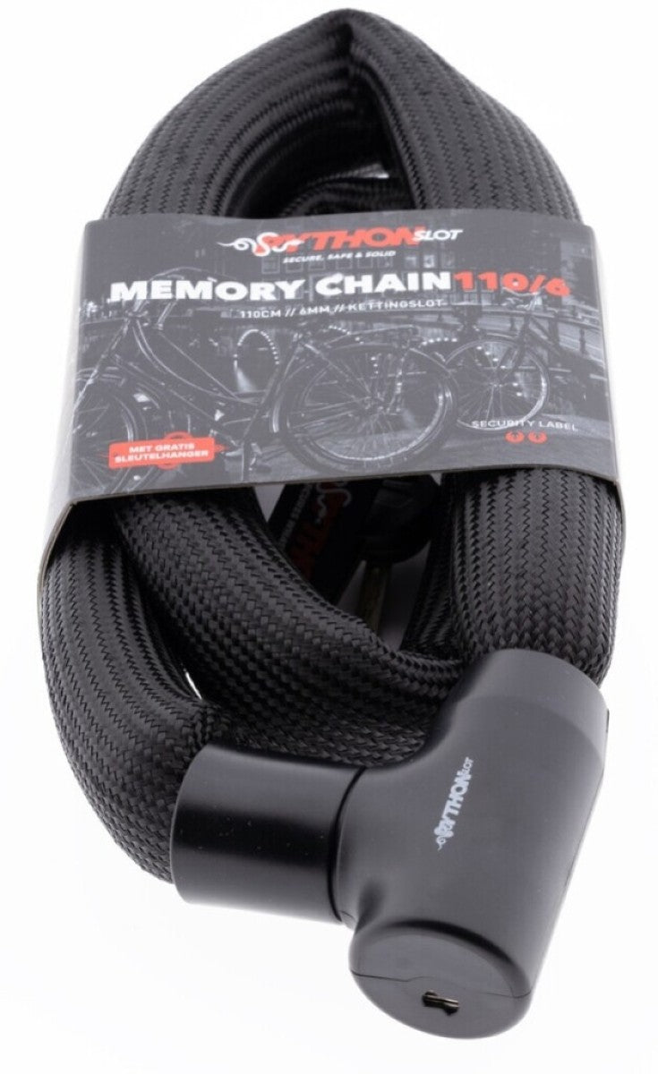 Python-Schloss Kettenschloss Memory 6 mm x 110 cm