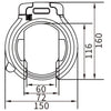 Python Ringslot Art-2-Plug-In für Kettenschwarz auf der Karte