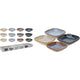 Excellent Houseware Snackschalen-Set, 4-teilig, 3-fach sortiert.