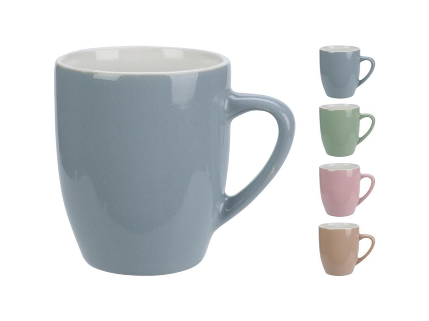 Ausgezeichneter Haushaltsbecher aus Steingut, 240 ml, in Pastellfarben