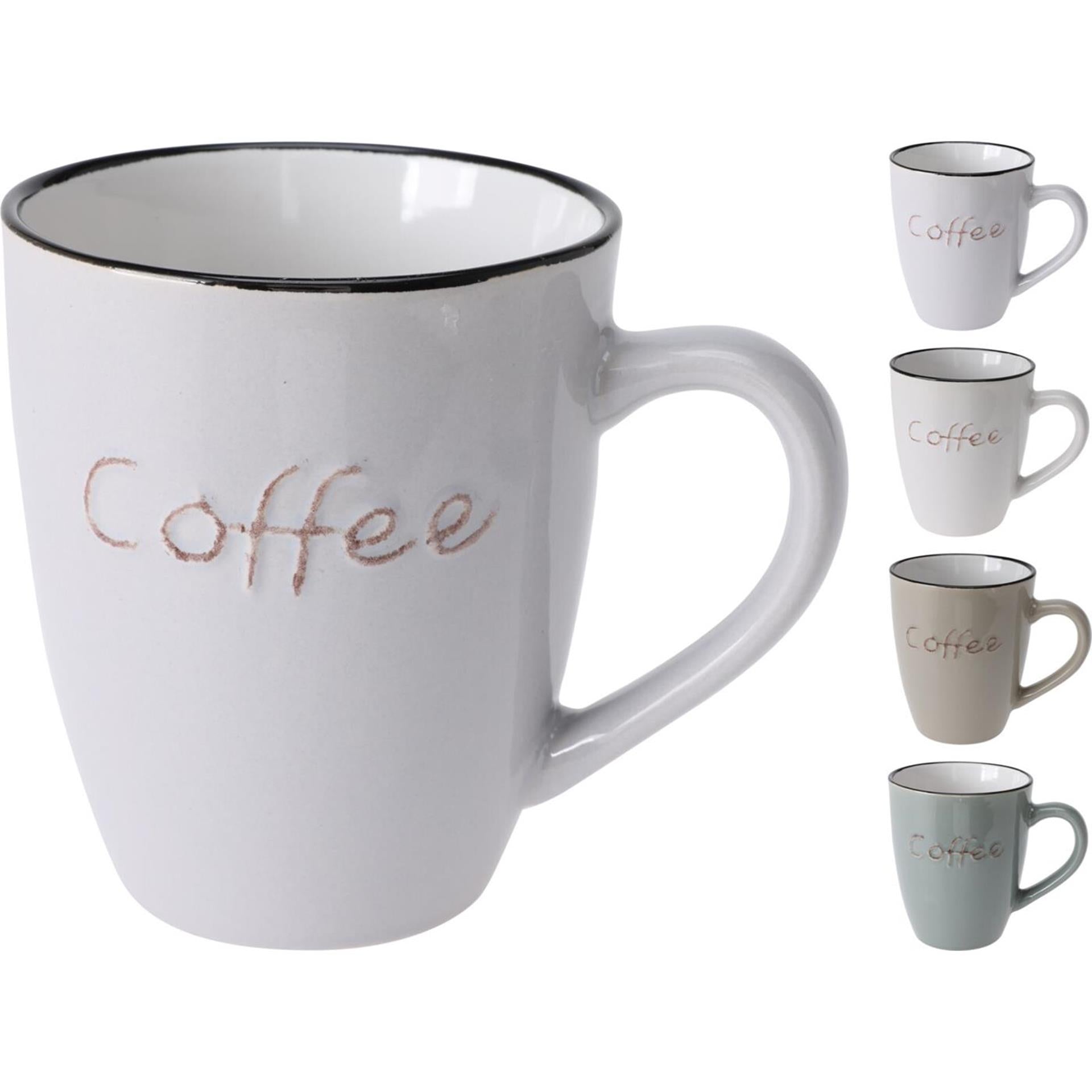 Excellent Houseware-Becher aus Steingut, 350 ml