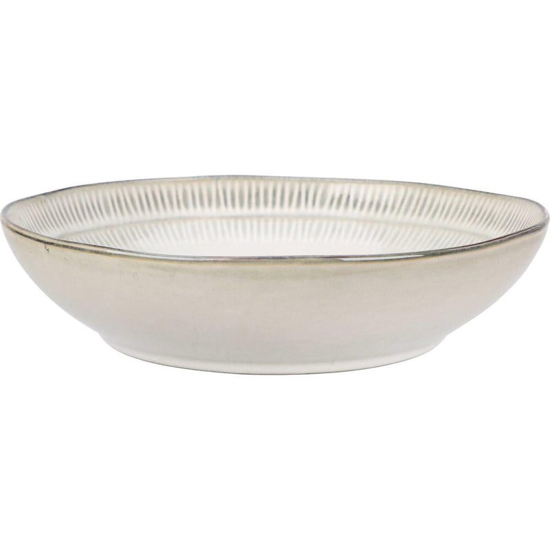 Excellent Houseware Teller aus tiefem Steinzeug, Durchmesser 20 cm, Schachtel mit 6 Stück