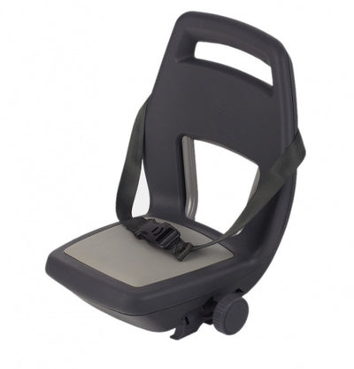 Rücksitz Junior 6+ Fußstütze + Gurt grau
