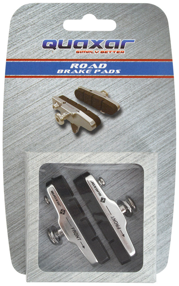 Quaxar Shimano Road Alu-Cartridge-Bremsschuhe Silber
