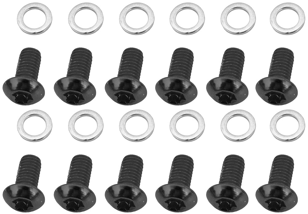Quaxar Scheibenbremsschrauben-Set mit 12 Stück