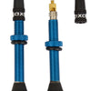 Quaxar Tubeless-Ventile universal Aluminium blau