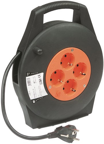 Qwattpro-Kabeltrommel, 10 m, 3 x 1,5 Homemaster-Vinylkabel