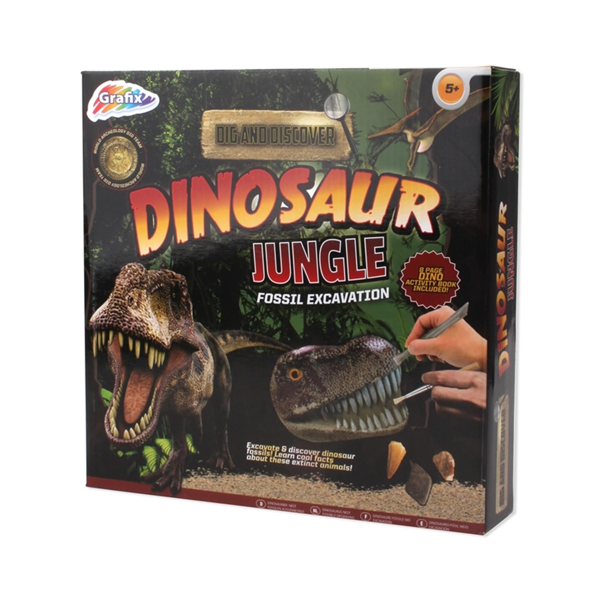 Grafix gräbt und entdeckt den Dinosaurier-Dschungel