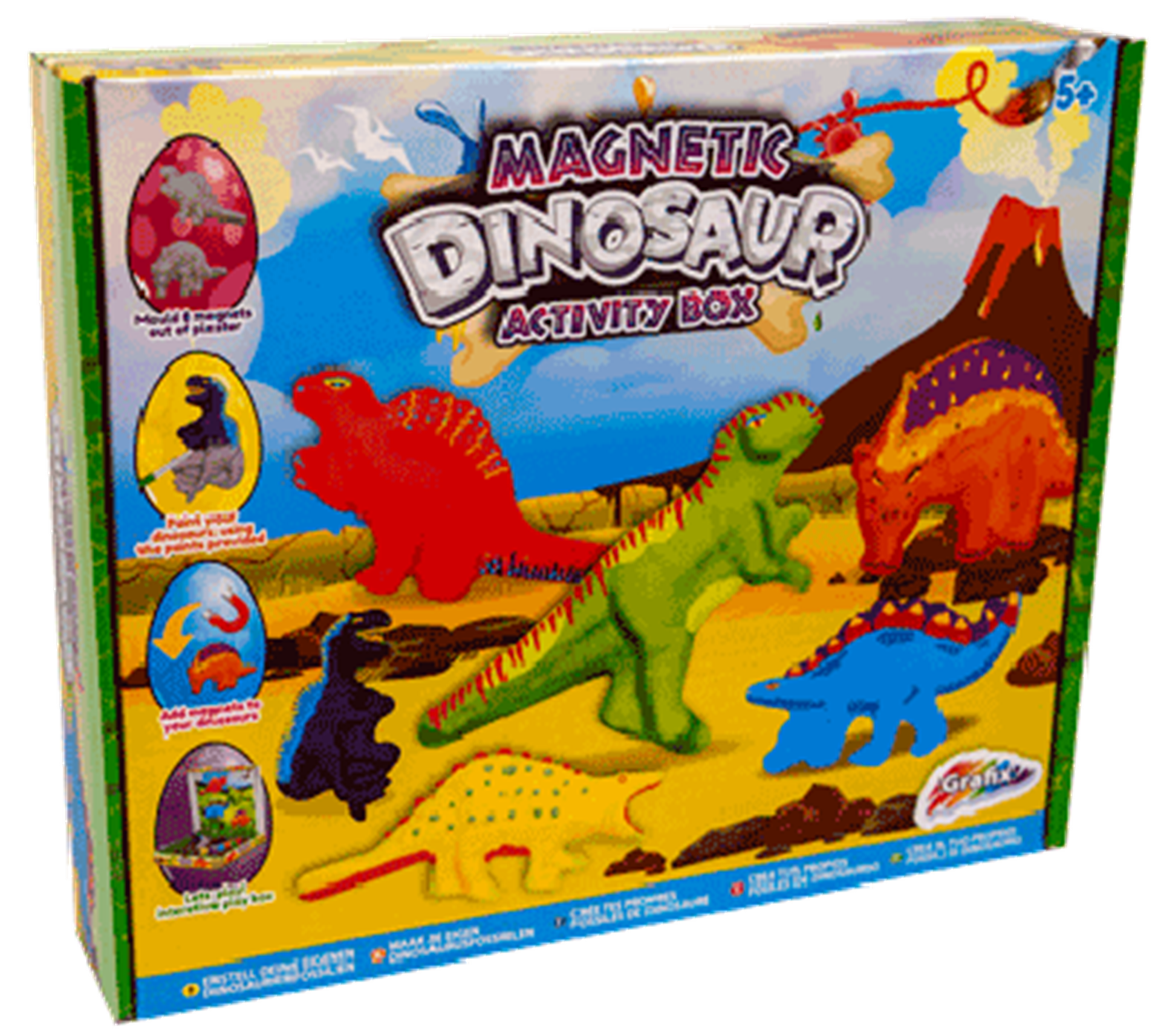 Grafix magnetische Dino-Aktivitätsbox