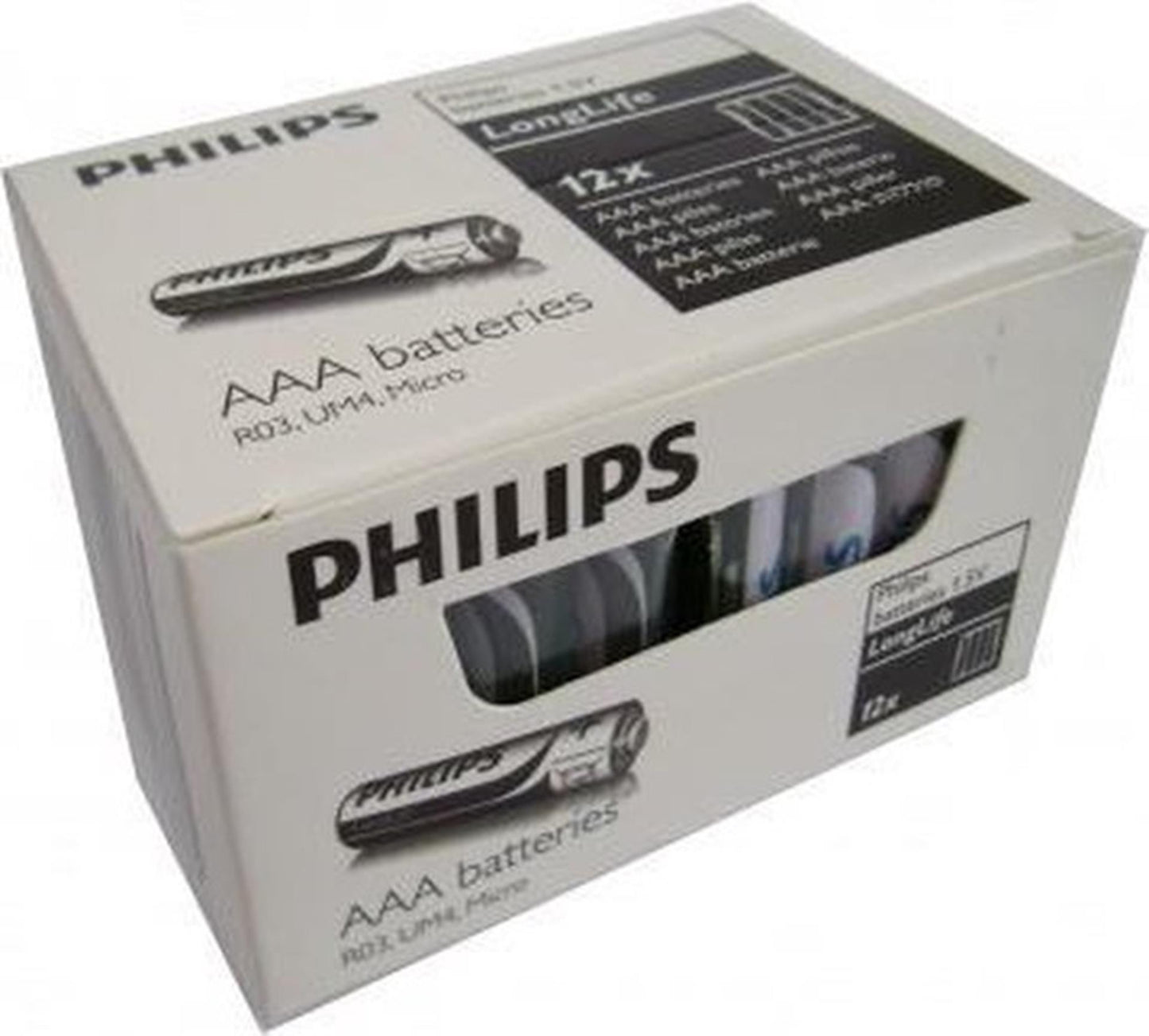 Philips Batterie Long Life AAA 12x4Stk
