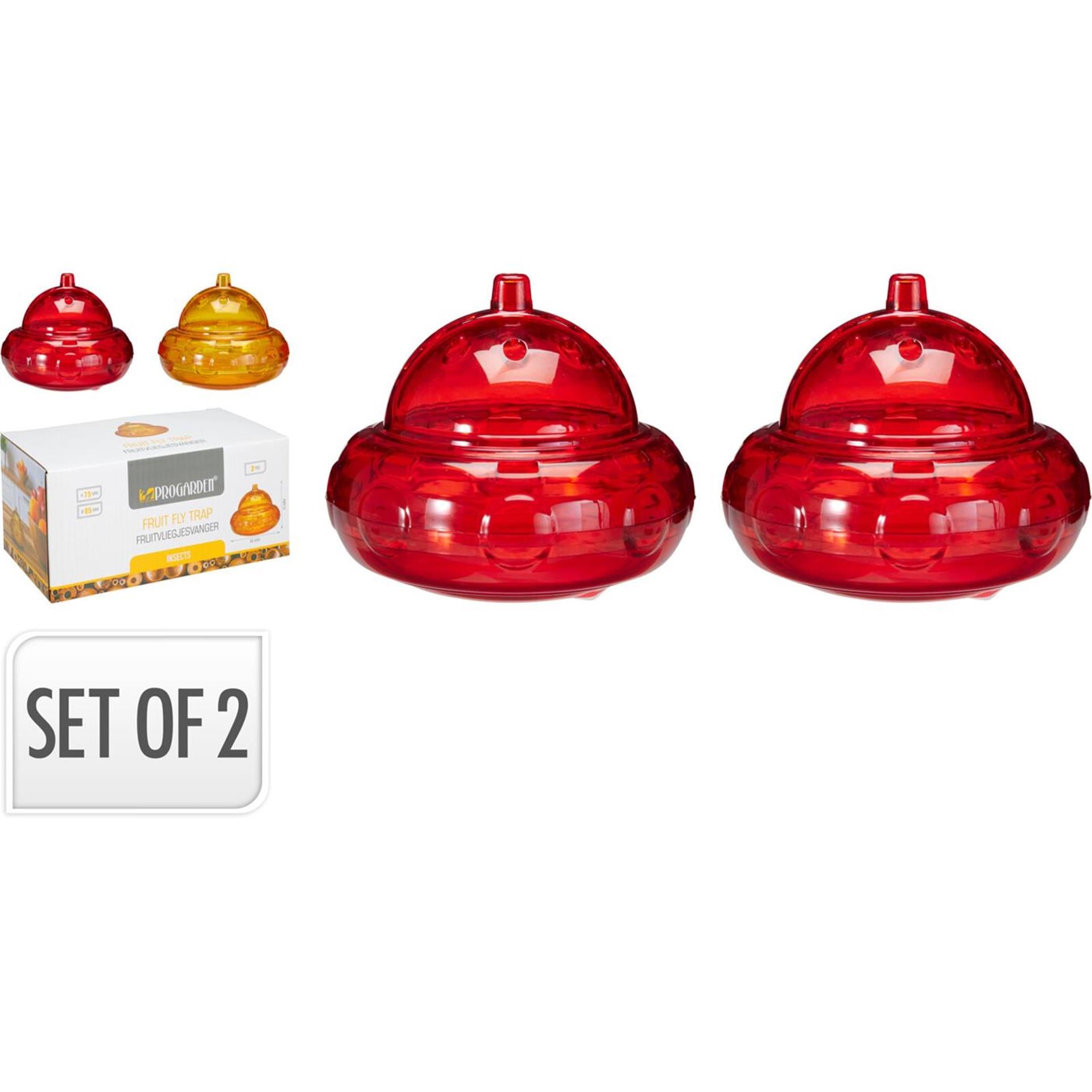 Pro Garden Fruchtfliegenfänger-Set, 2-teilig