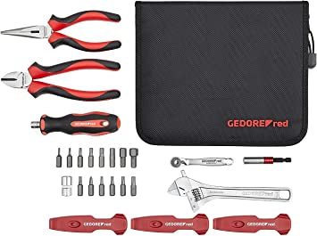 Gedore Red Bicycle Workshop Tour Set Black Red 25-Piece